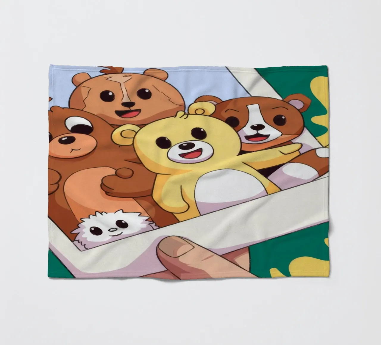 Ricordi di polaroid coperta in pile da Timeless Huse