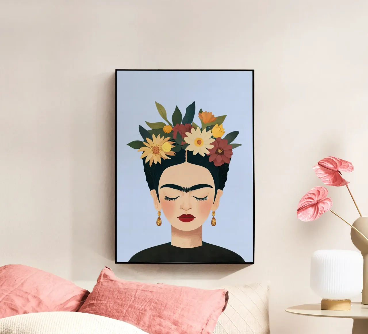 Frida Kahlo plexiglass da Fantasias Florales
