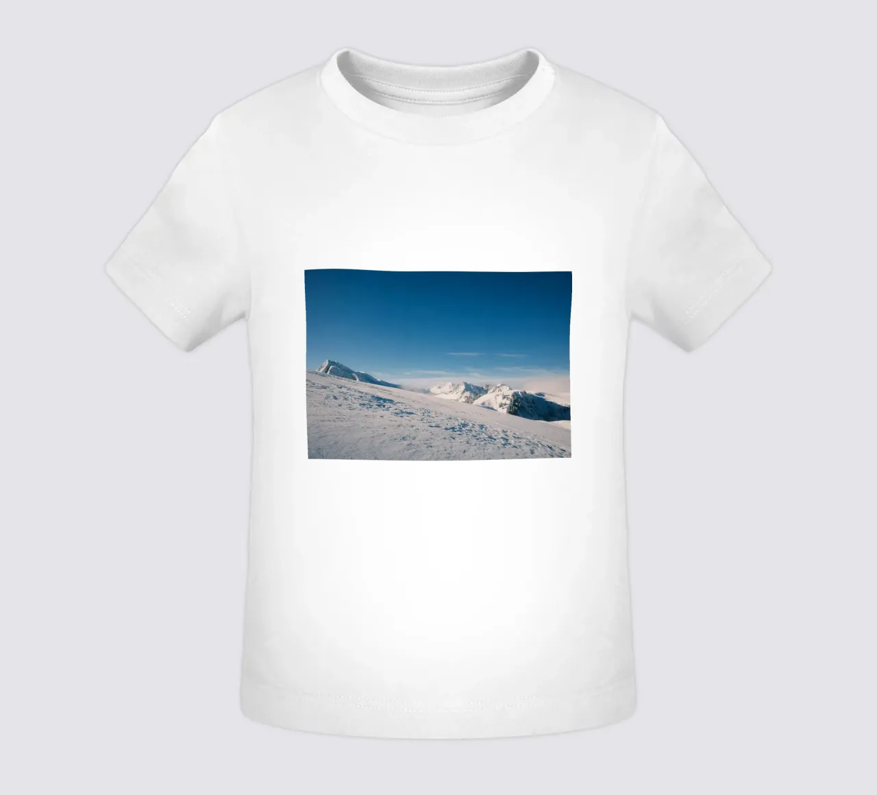 Silent Peaks – Winter Harmony in the Alps baby t-shirt by FujiSwiss