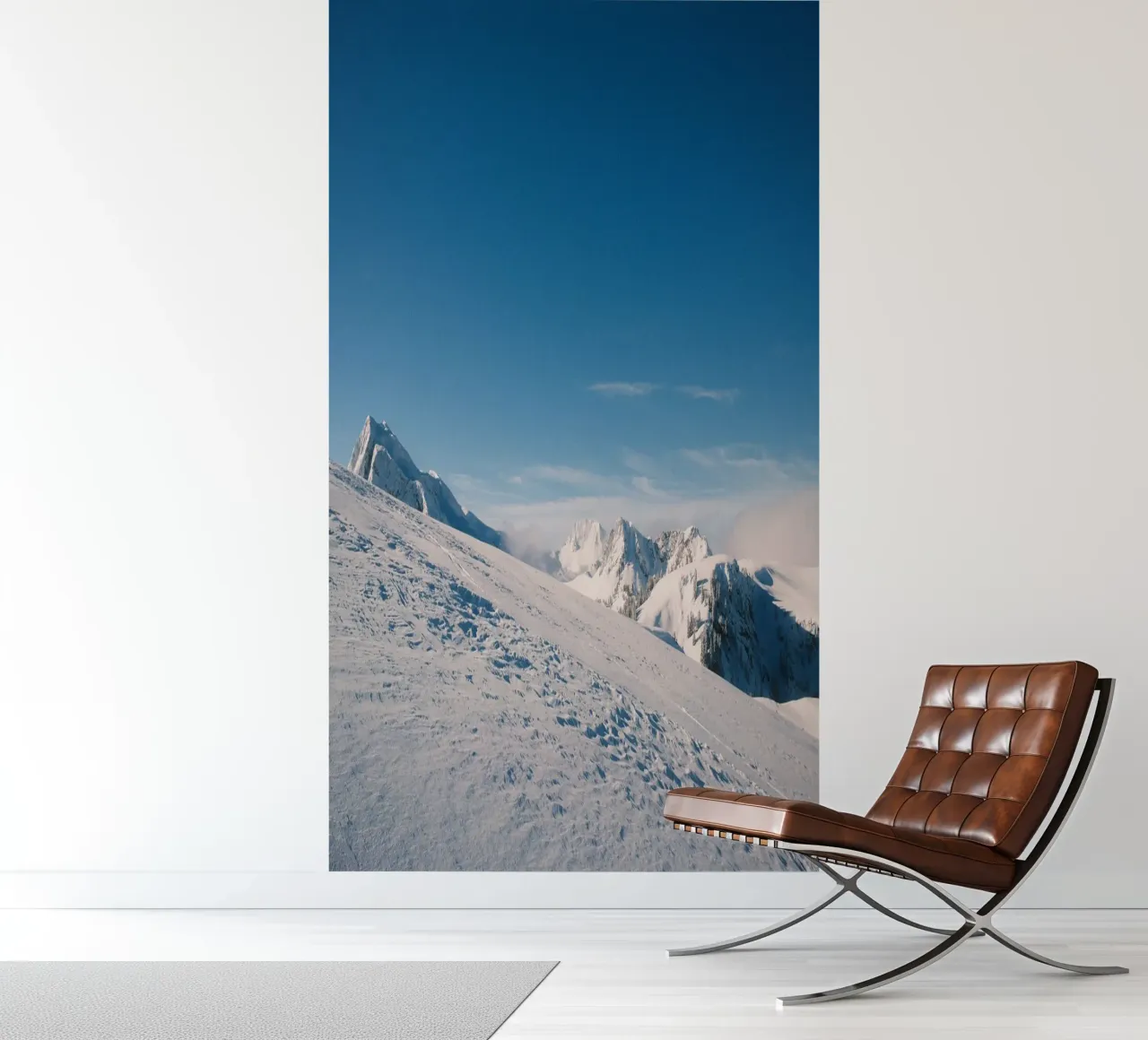 Silent Peaks – Winter Harmony in the Alps photo wallpaper by FujiSwiss