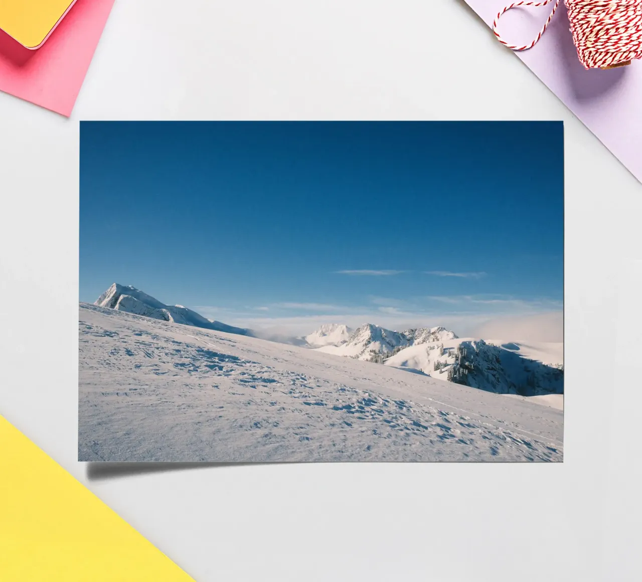 Silent Peaks – Winter Harmony in the Alps sticker sheet by FujiSwiss