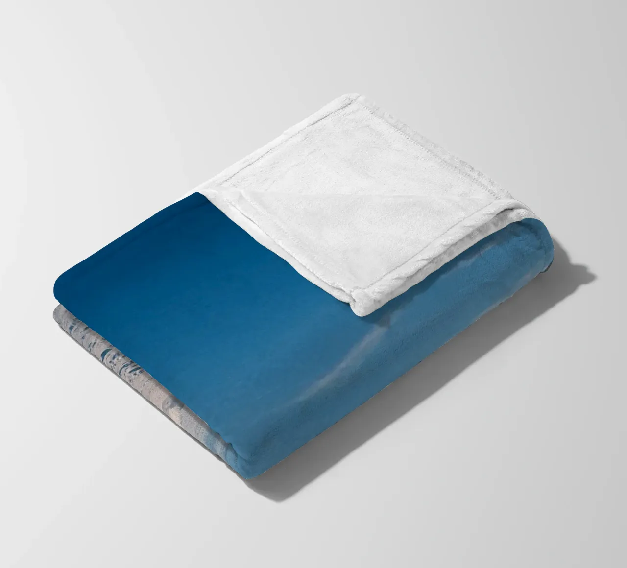 Silent Peaks – Winter Harmony in the Alps fleece blanket by FujiSwiss