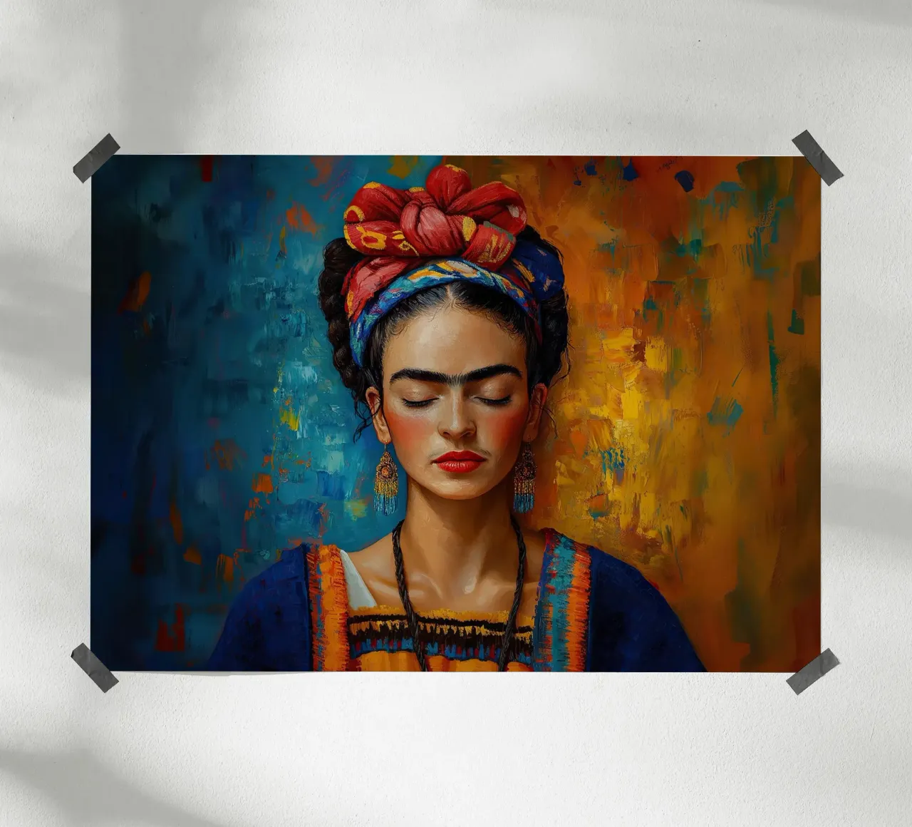 Frida Kahlo - Perseguire i propri sogni poster da Fantasias Florales