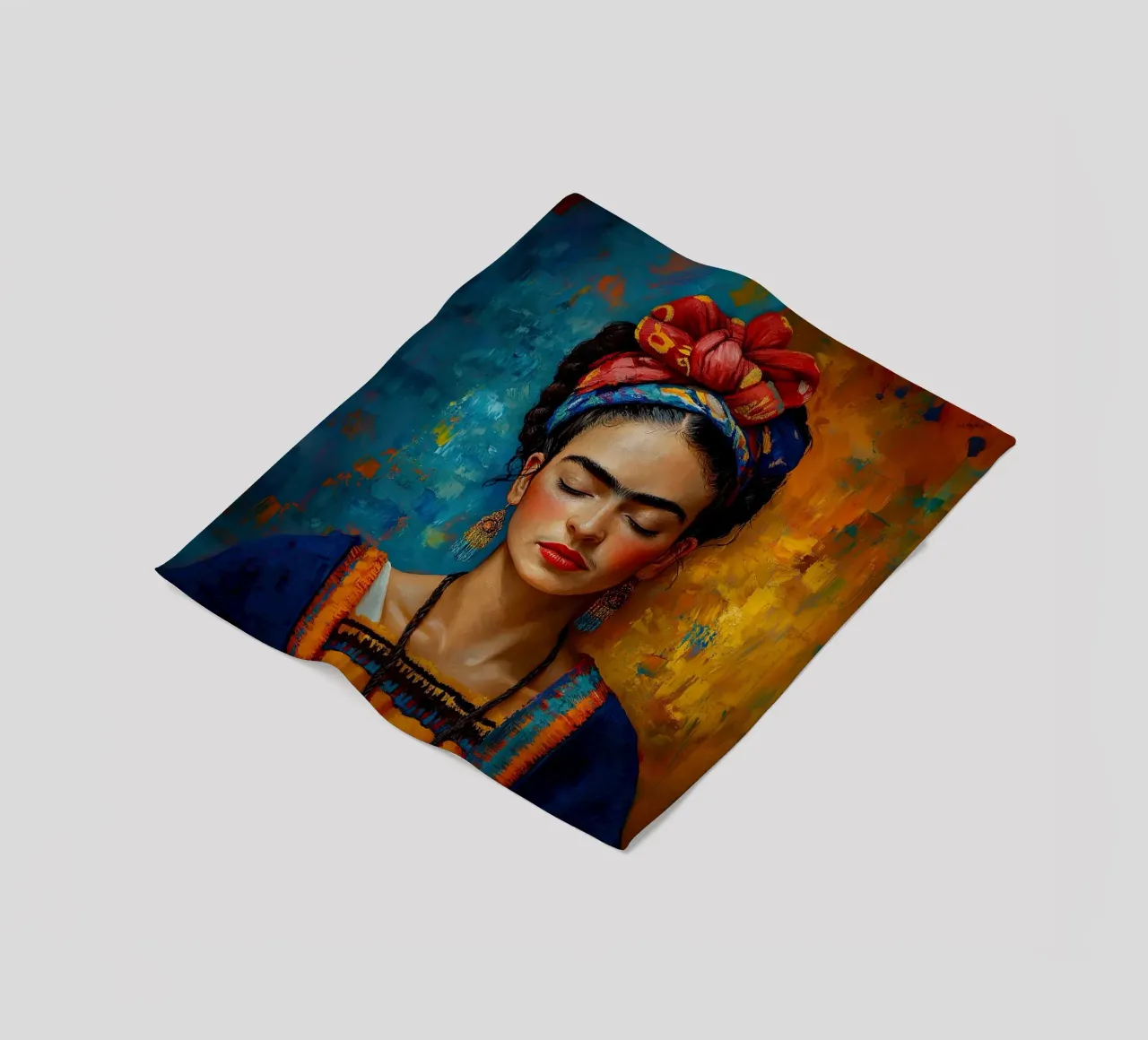 Frida Kahlo - Perseguire i propri sogni coperta in pile da Fantasias Florales