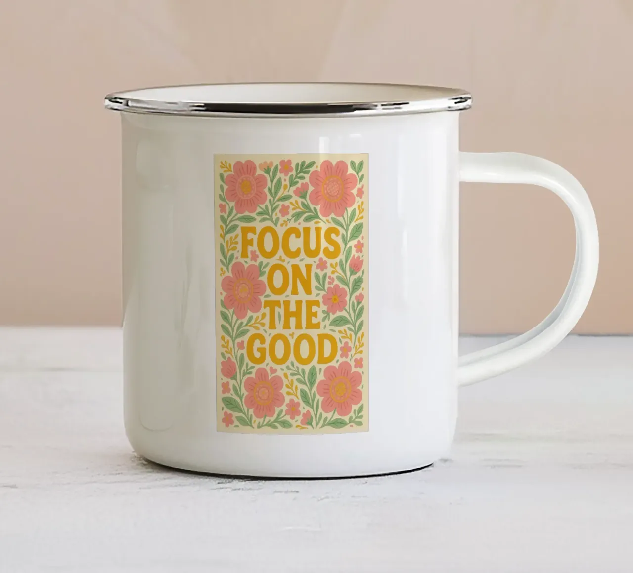Focus on the Good tazza in smalto da Wall of Whispers