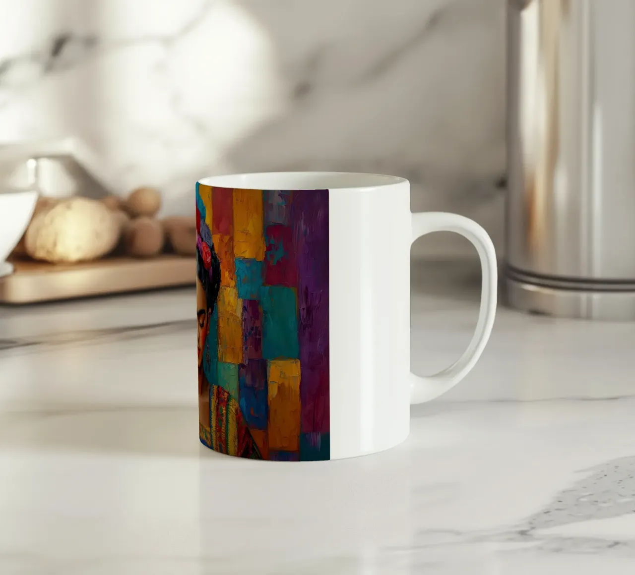 Frida Kahlo - Credere in se stessi tazza in ceramica da Fantasias Florales