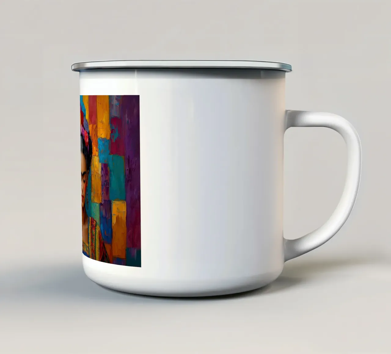 Frida Kahlo - Credere in se stessi tazza in smalto da Fantasias Florales