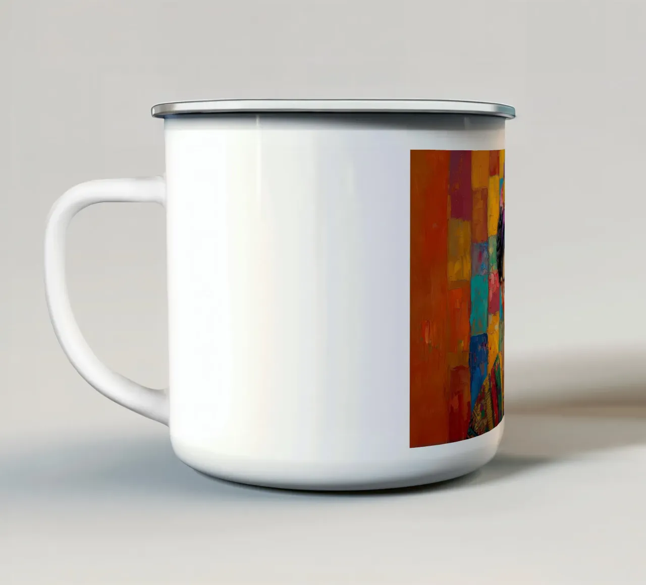 Frida Kahlo - Credere in se stessi tazza in smalto da Fantasias Florales