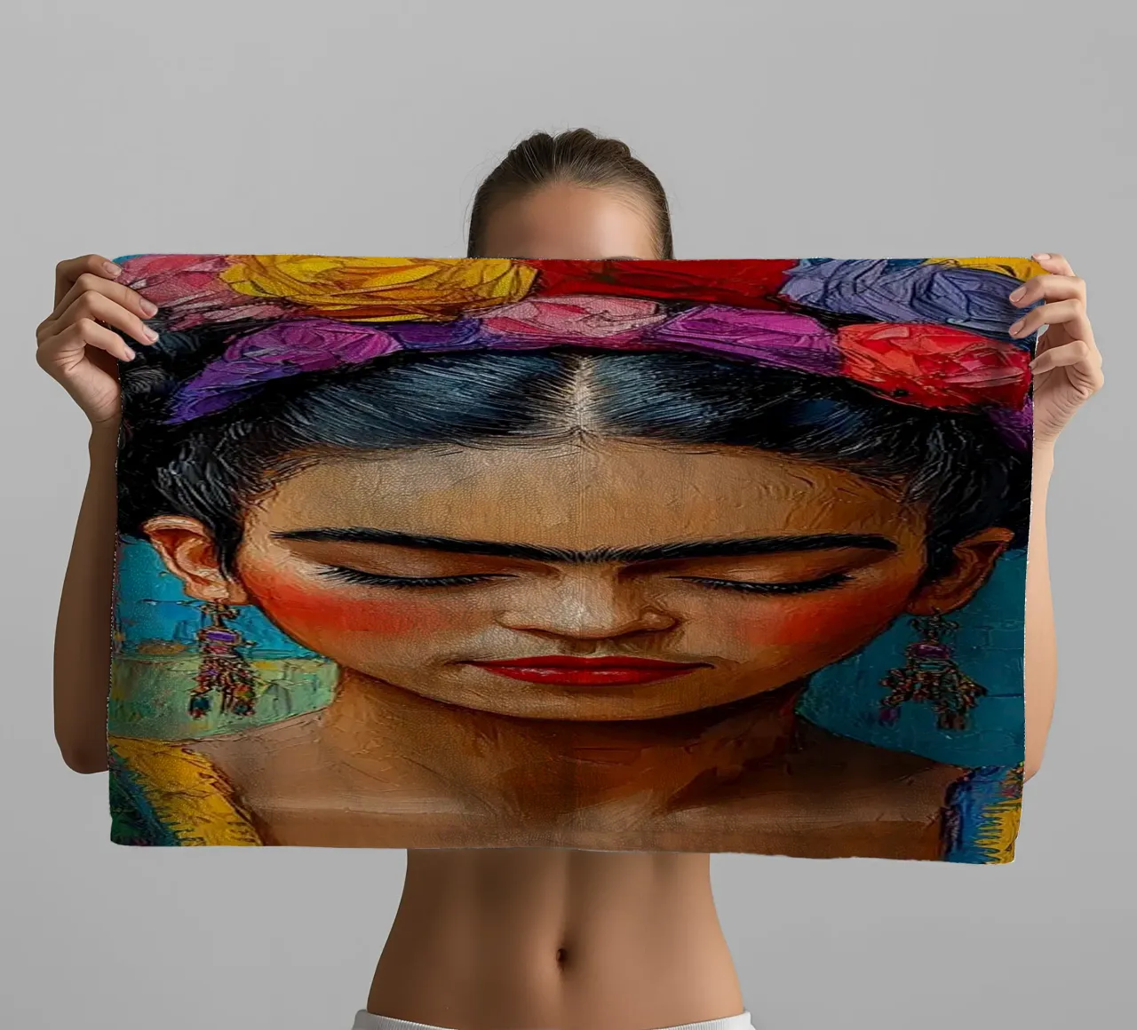 Frida Kahlo - Credere in se stessi asciugamano da bagno da Fantasias Florales