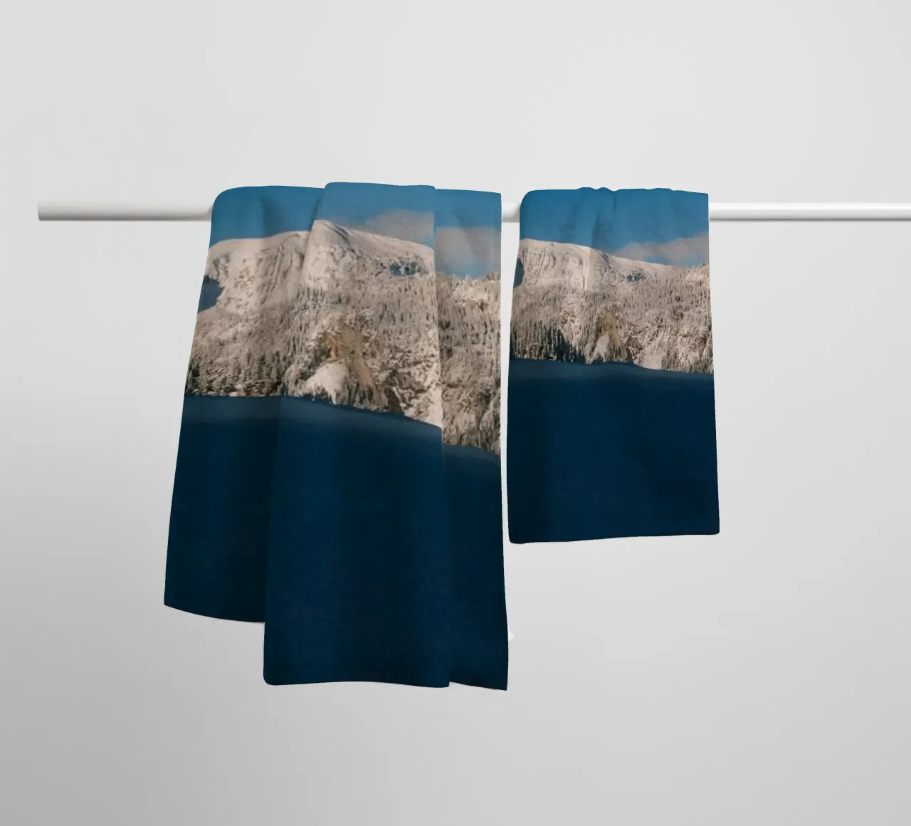 Whispers of Winter Dawn towel by FujiSwiss