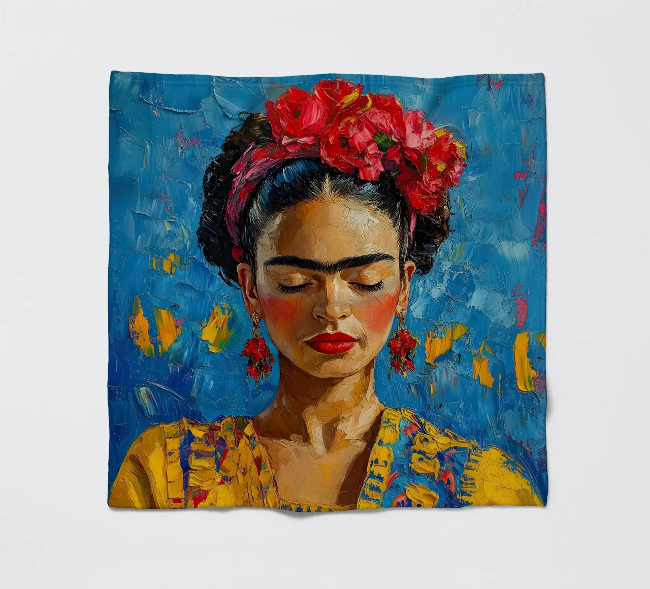 Frida Kahlo - Fidatevi del vostro intuito coperta in pile da Fantasias Florales