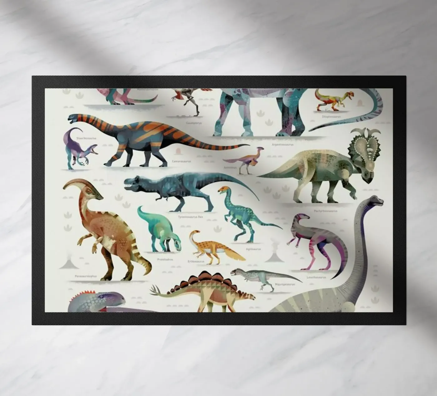 Dinosaurs Fußmatte von Dieter Braun