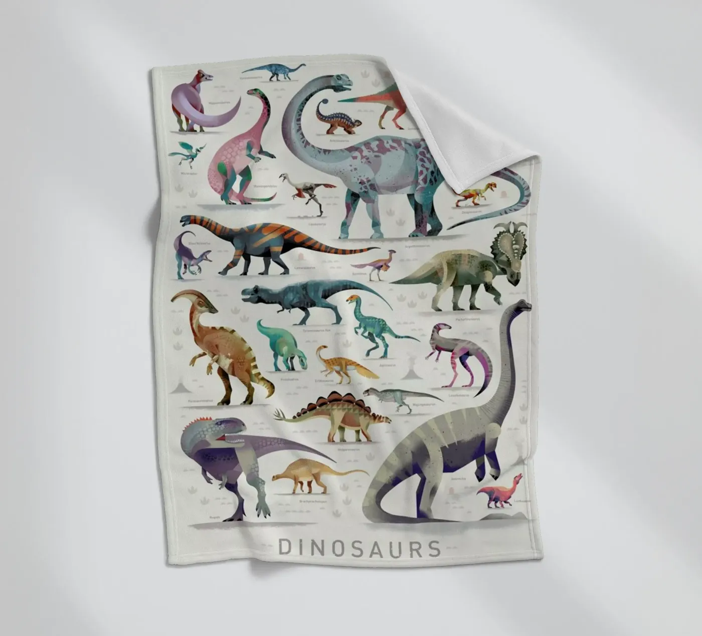 Dinosaurs fleecedeken van Dieter Braun