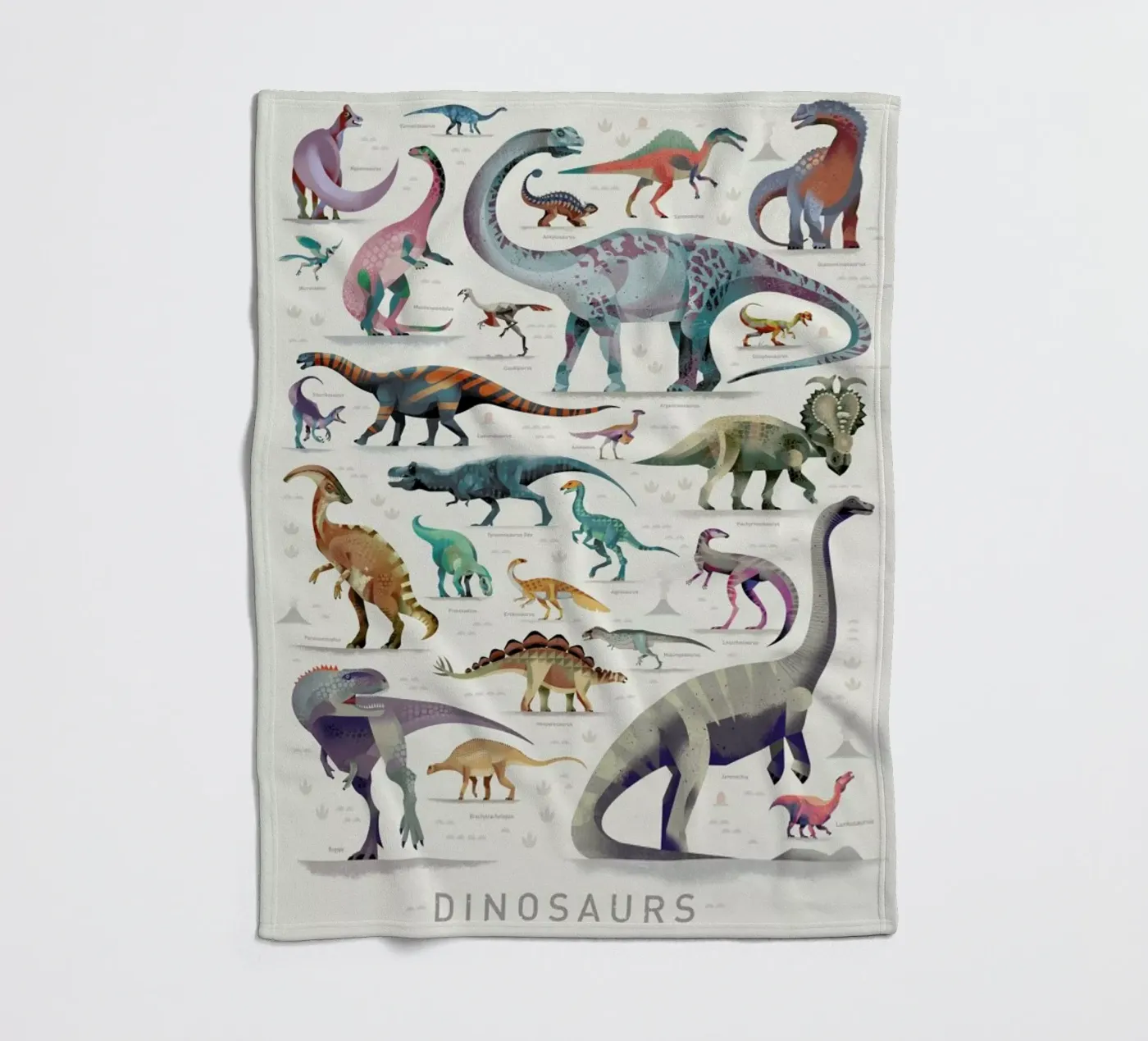 Dinosaurs Fleecedecke von Dieter Braun