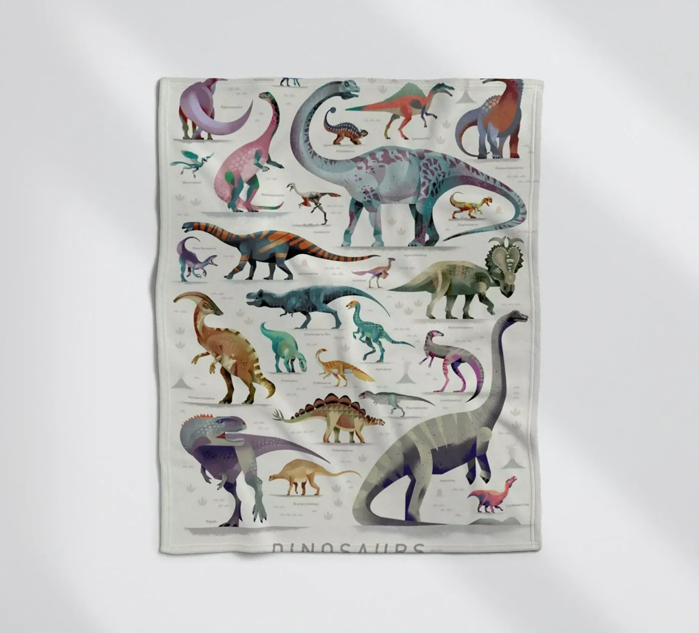 Dinosaurs fleecedeken van Dieter Braun