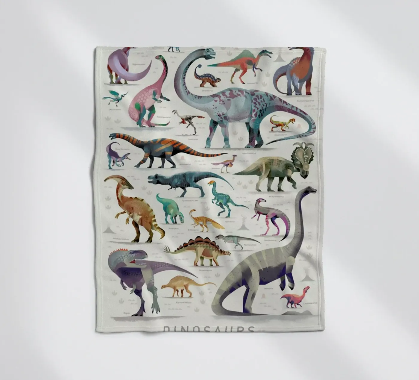Dinosaurs Fleecedecke von Dieter Braun