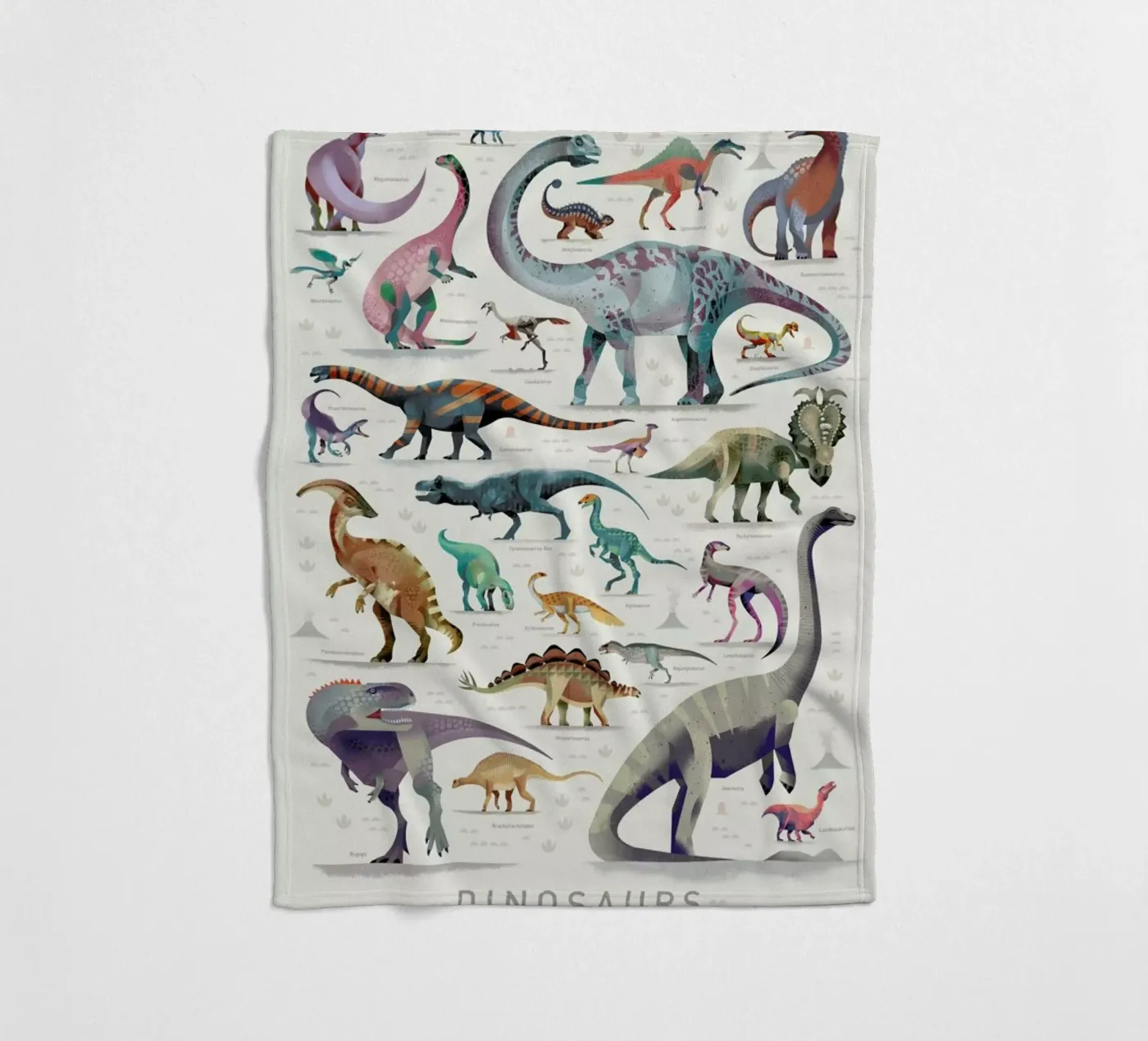 Dinosaurs Fleecedecke von Dieter Braun