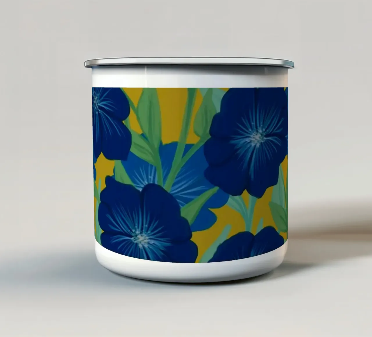 Bold Bloom Blue tazza in smalto da designdn