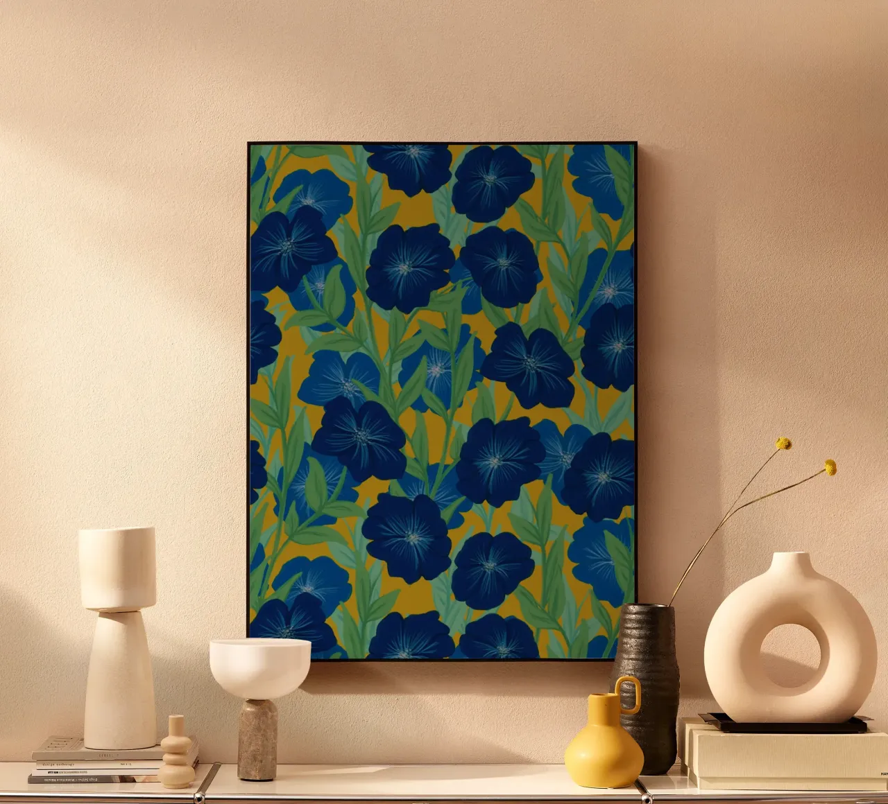Bold Bloom Blue plexiglass da DesigndN