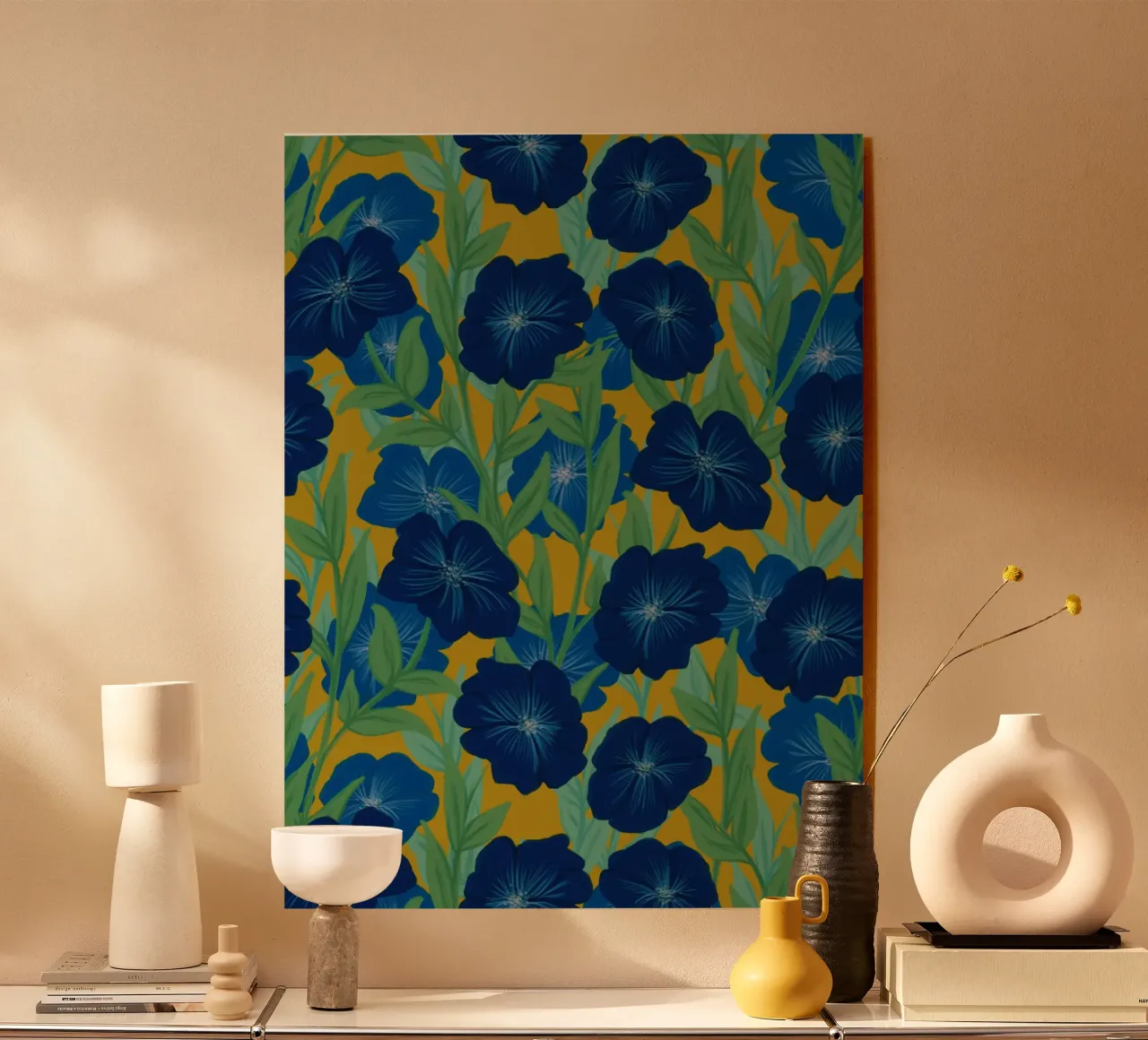 Bold Bloom Blue plexiglass da DesigndN