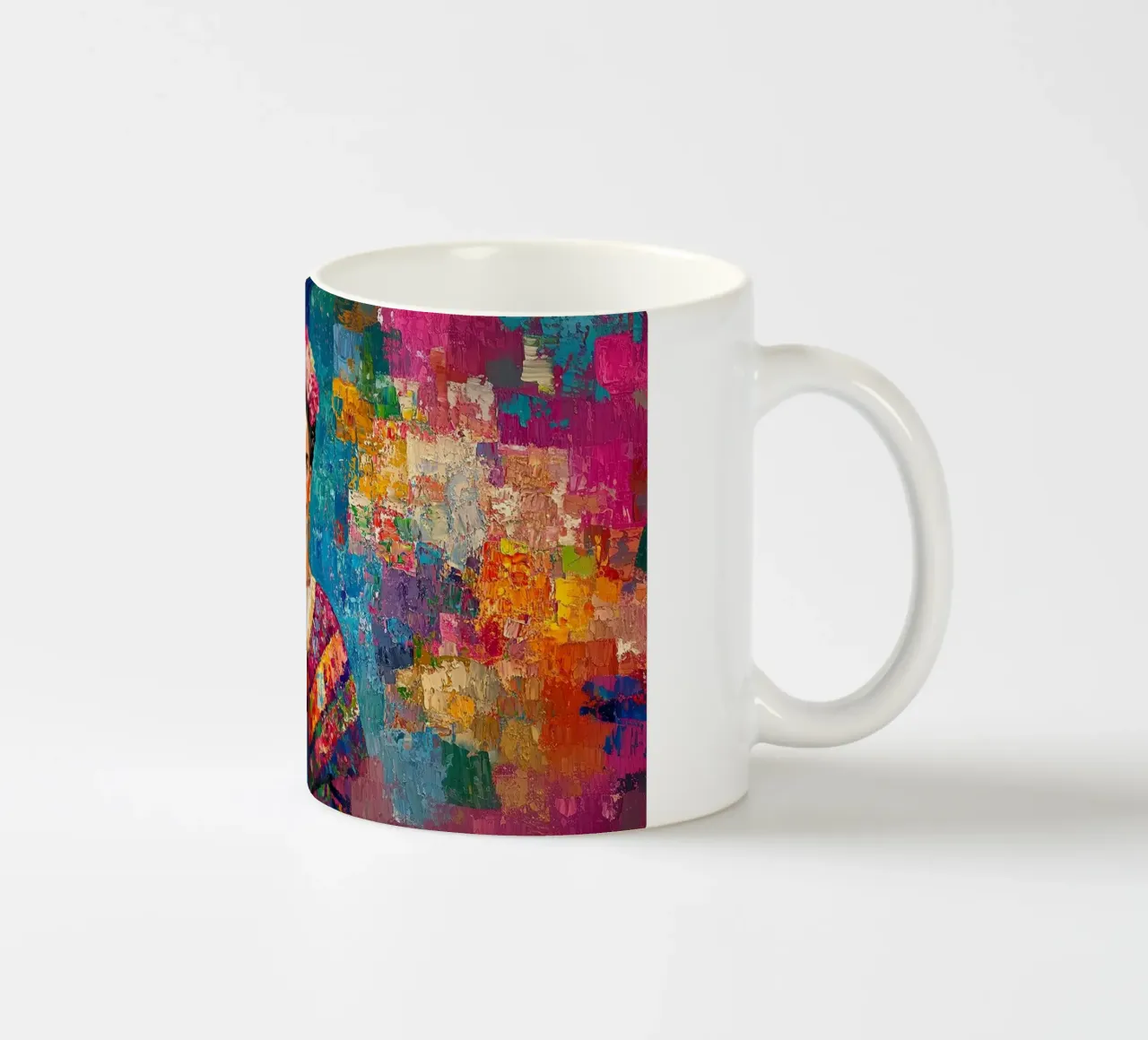 Frida Kahlo - Crea la tua felicità tazza in ceramica da Fantasias Florales