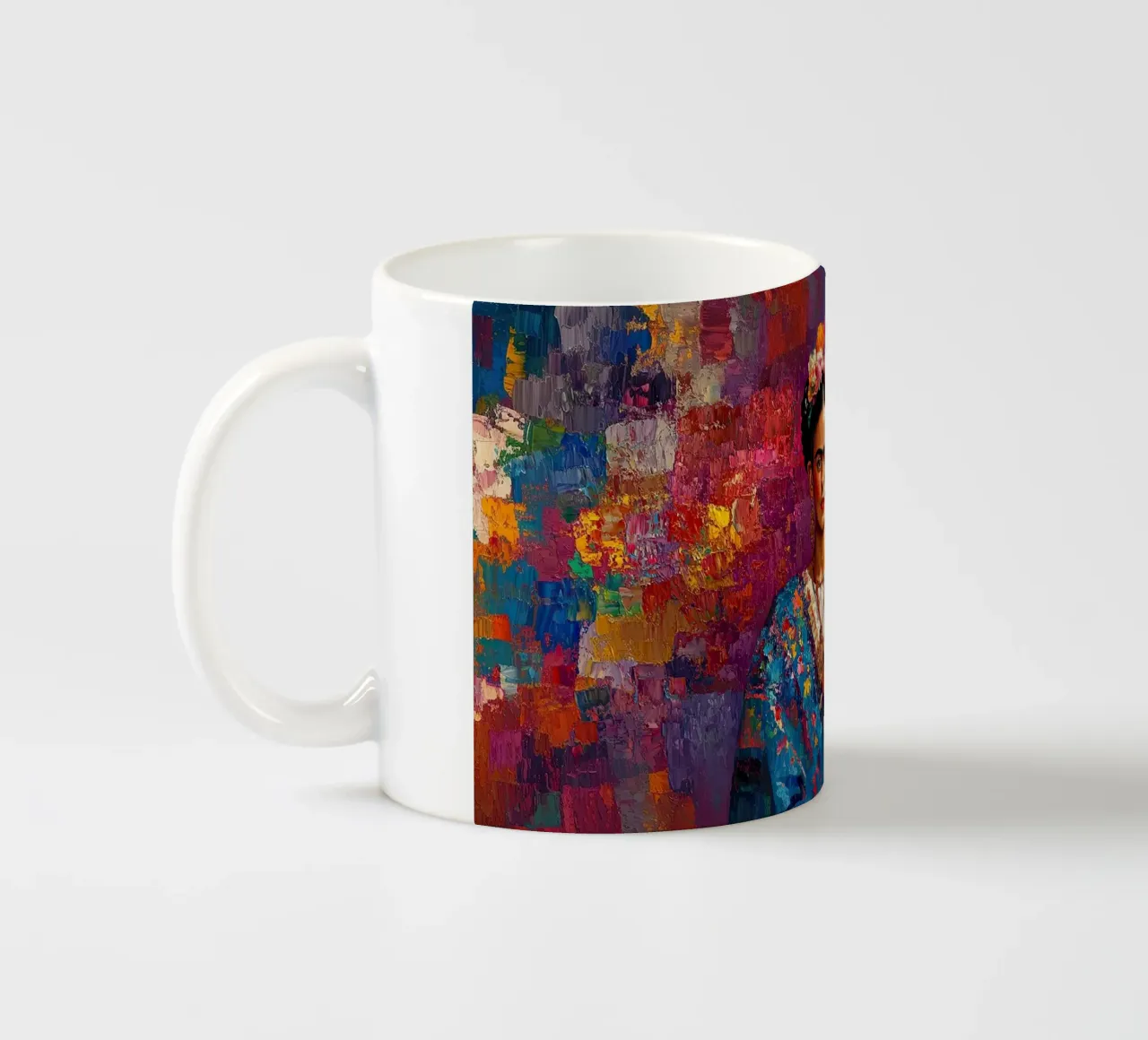 Frida Kahlo - Crea la tua felicità tazza in ceramica da Fantasias Florales