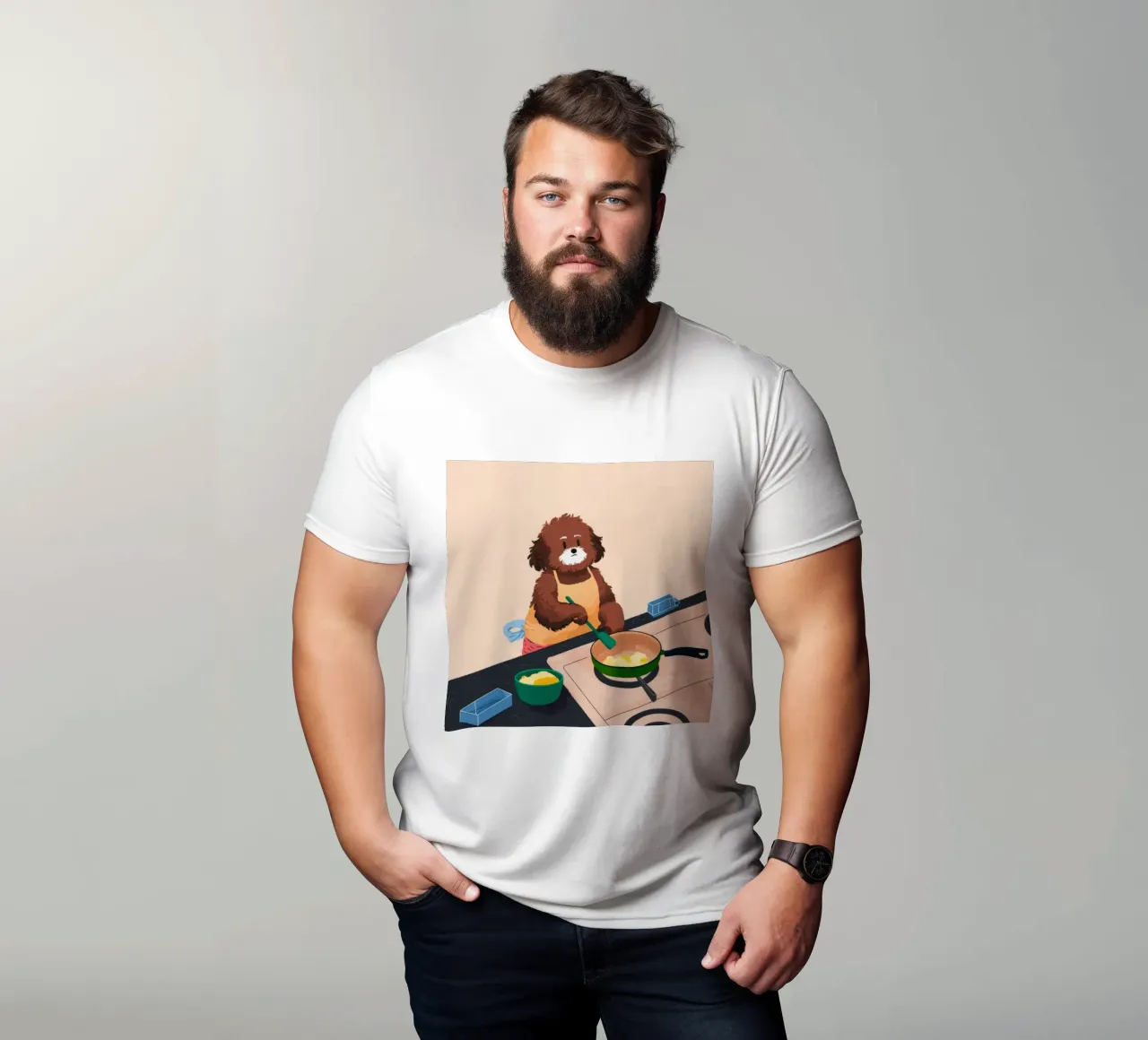Cucinare con amore t-shirt da Timeless Huse