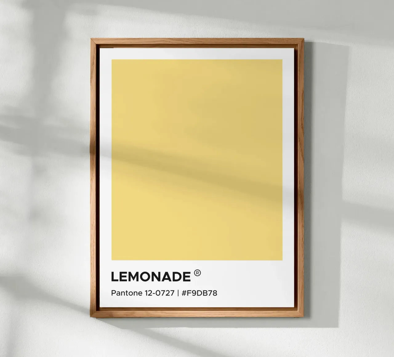 Limonata Pantone alluminio dibond da Paigaam Studio