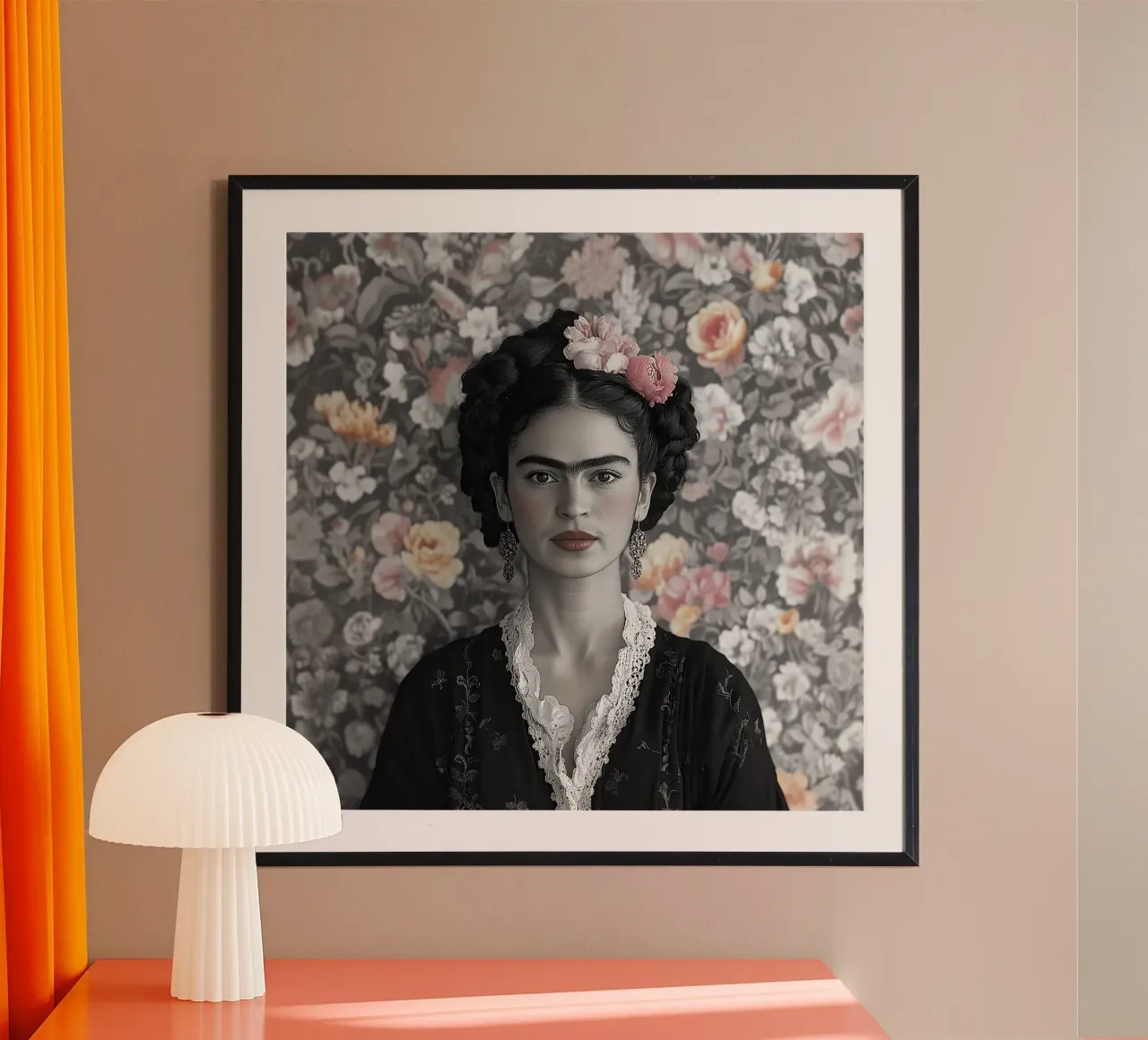 Frida Kahlo - Gestalte dein Leben Poster von Fantasias Florales