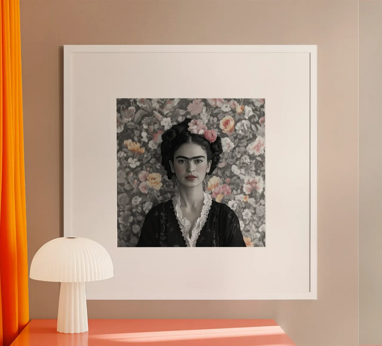 Frida Kahlo - Gestalte dein Leben Poster von Fantasias Florales