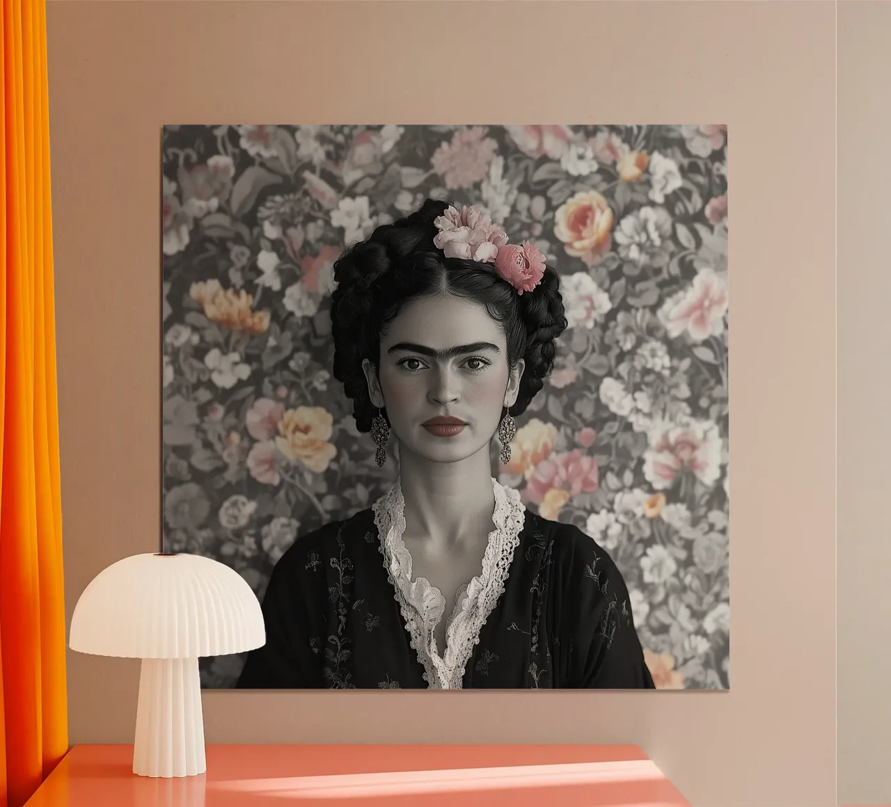 Frida Kahlo - Gestalte dein Leben Poster von Fantasias Florales