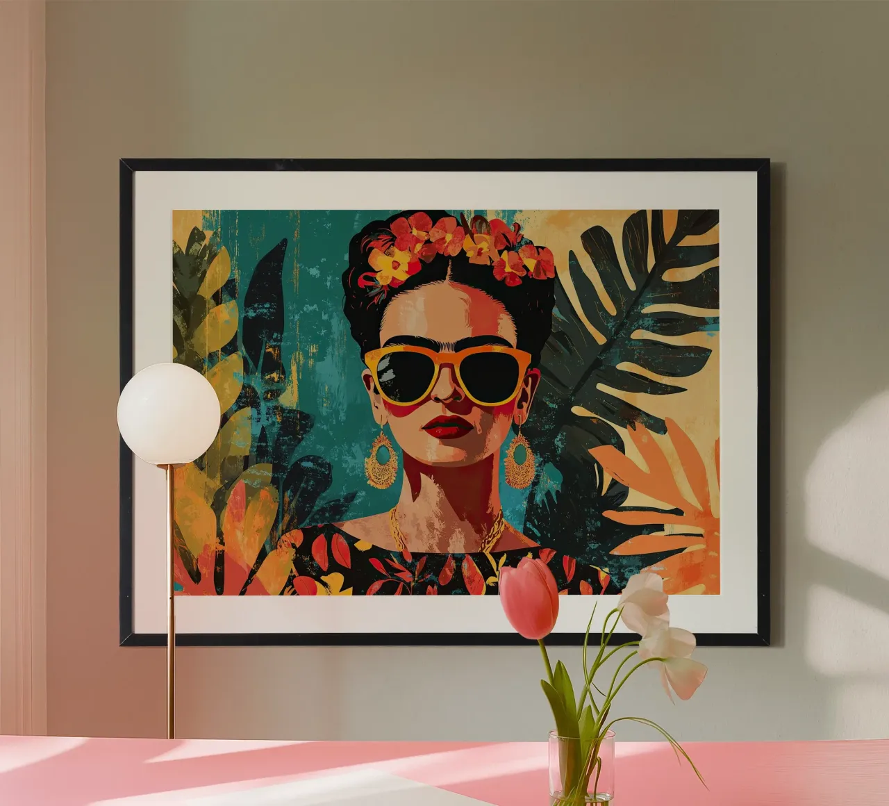 Frida Kahlo - Andare per la propria strada poster da Fantasias Florales