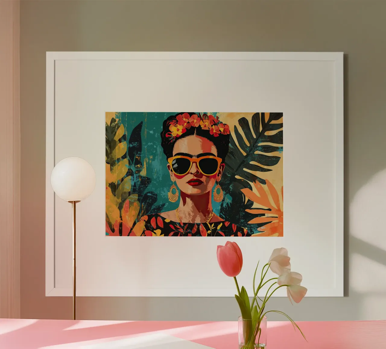 Frida Kahlo - Andare per la propria strada poster da Fantasias Florales