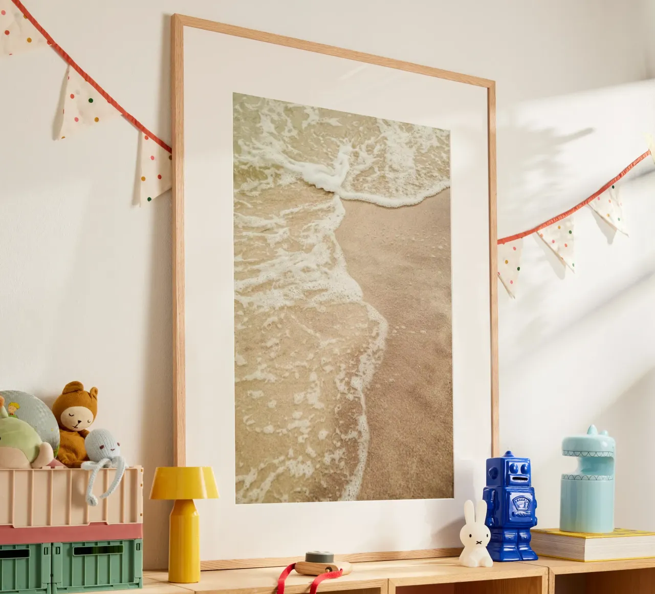 Seashore poster con telaio in plastica da Shot By Clint