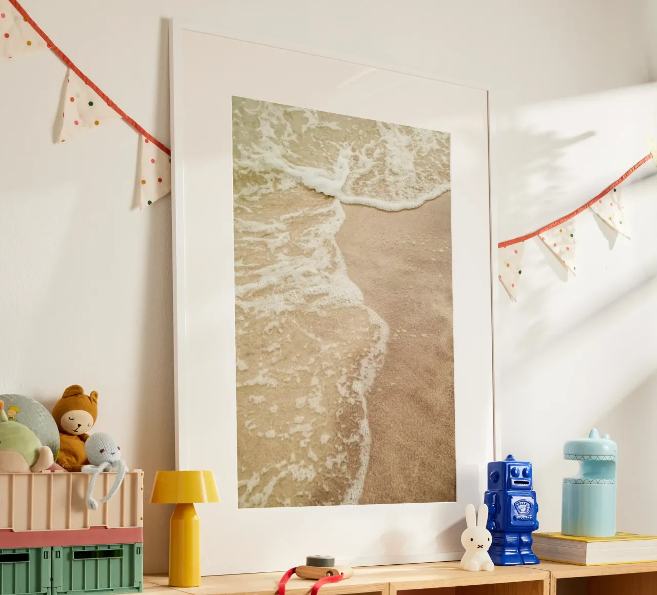 Seashore poster con telaio in plastica da Shot By Clint