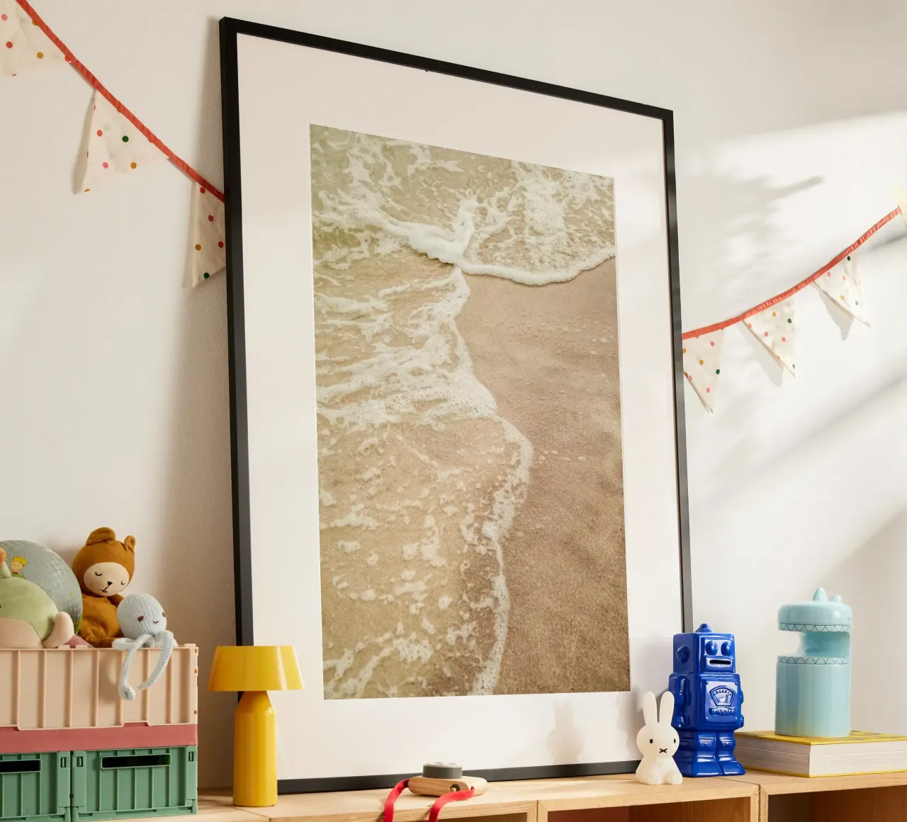 Seashore poster con telaio in plastica da Shot By Clint