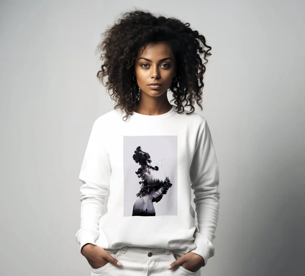 Walk Through Flames sweatshirt by Róbert Farkas