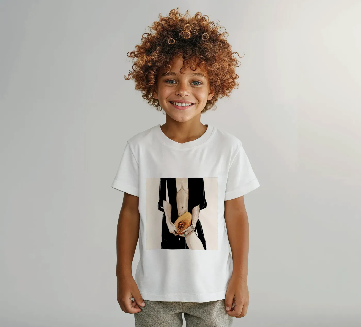 Papaya t-shirt bambini da Ina Stanimirova