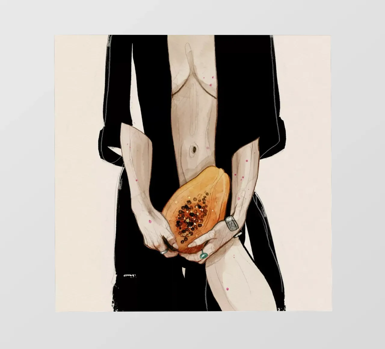 Papaya backlit film by Ina Stanimirova