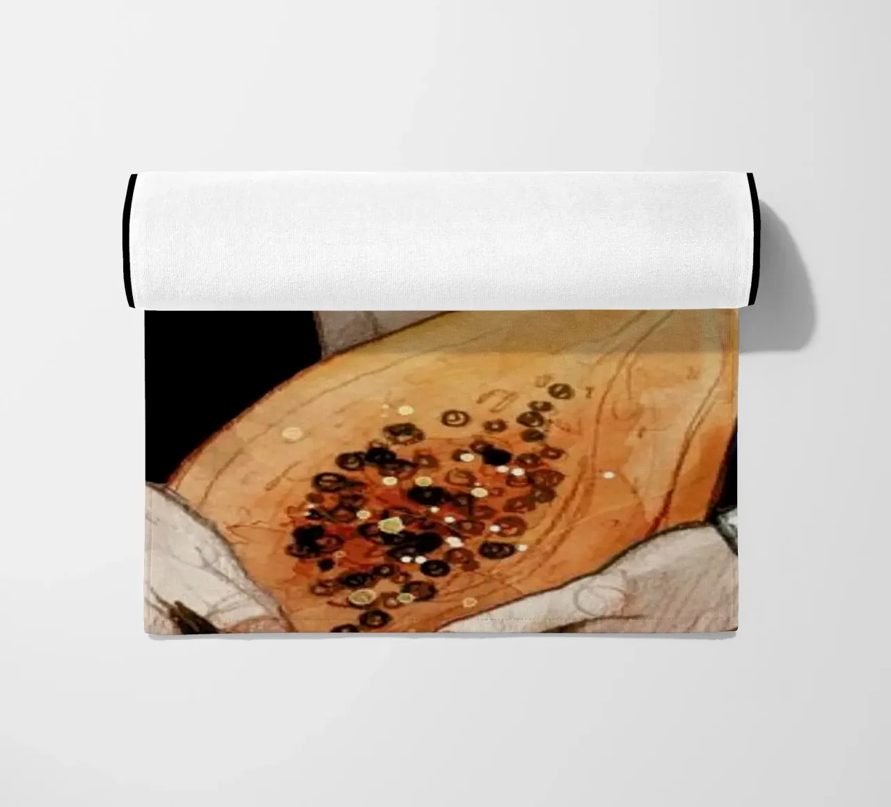 Papaya strandhanddoek van Ina Stanimirova