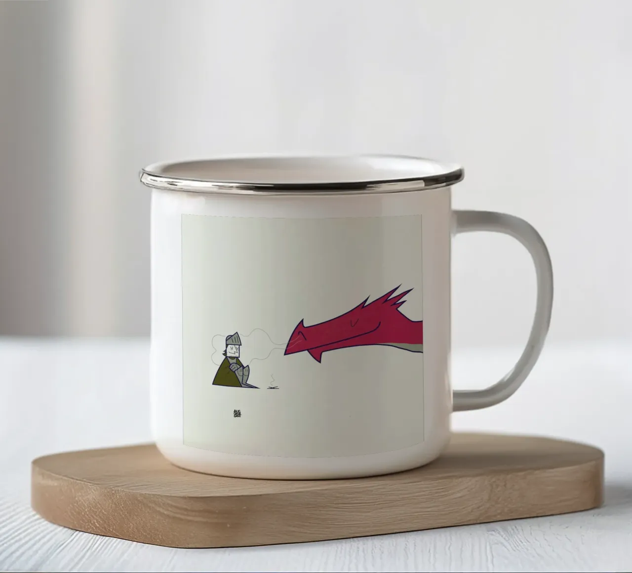 Baby it's cold outside tazza in smalto da Ale Giorgini