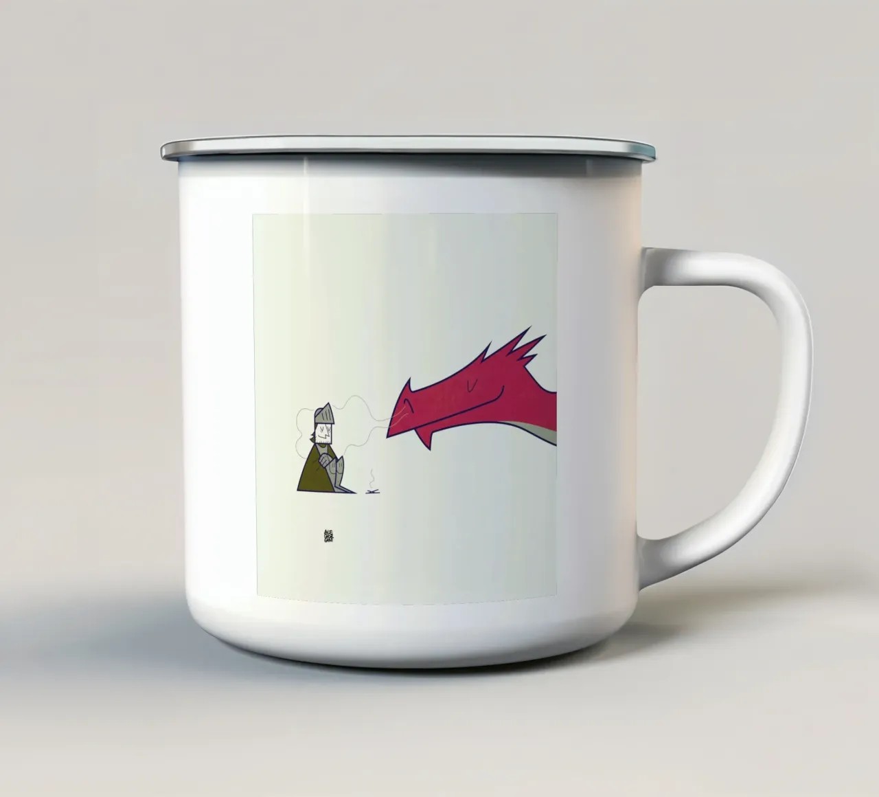 Baby it's cold outside tazza in smalto da Ale Giorgini