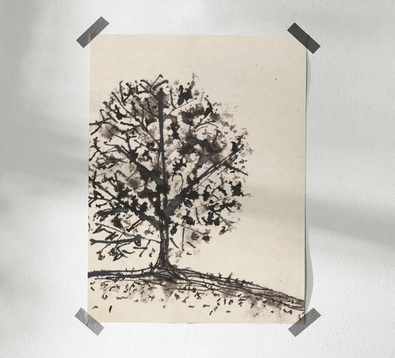Branches after the Rain hahnemühle by Alisa Galitsyna