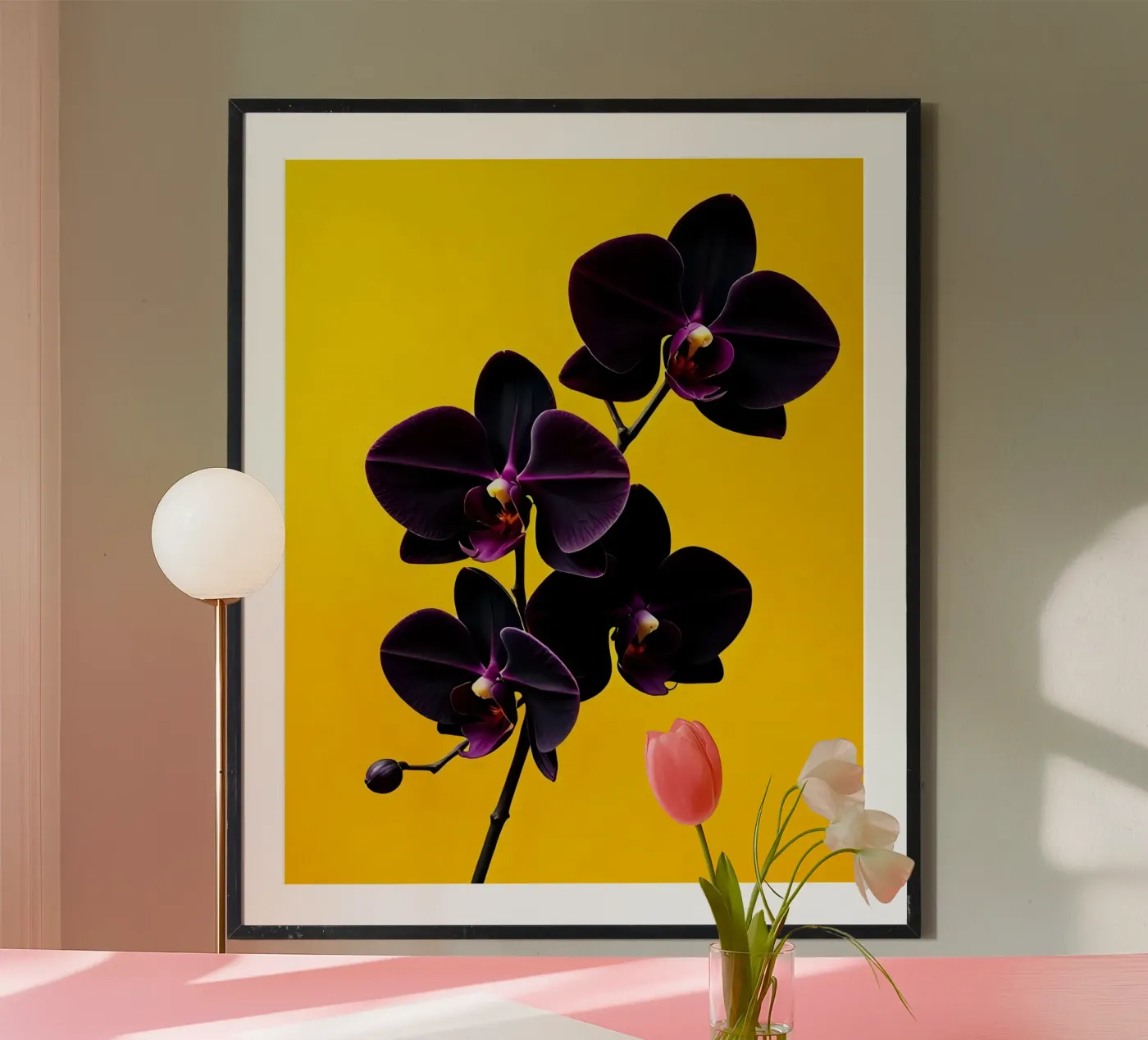Orchidee_Stil_E_5 Poster von Farb- und Blütenzauber by LK