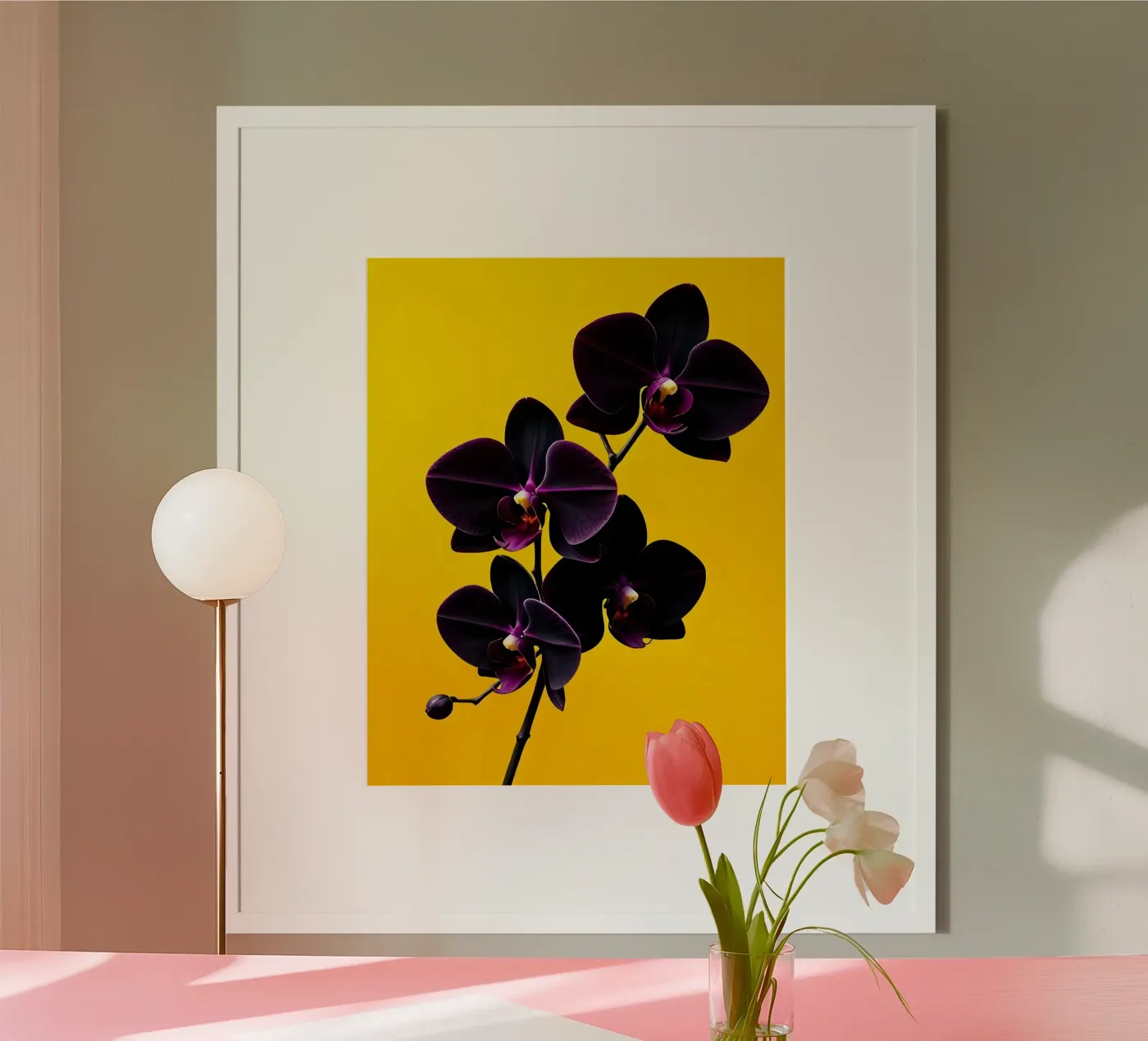 Orchidee_Stil_E_5 Poster von Farb- und Blütenzauber by LK