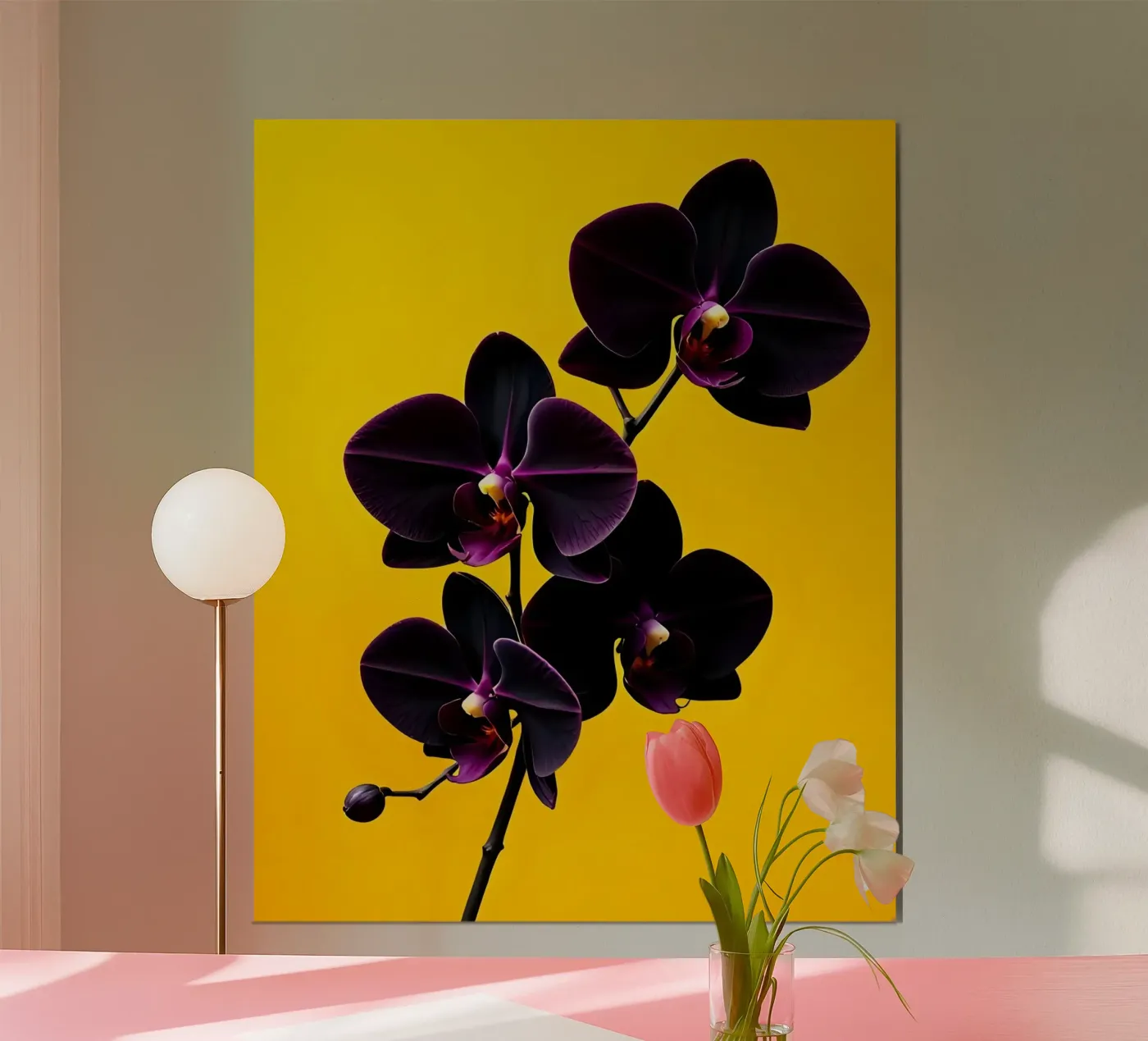 Orchidee_Stil_E_5 Poster von Farb- und Blütenzauber by LK