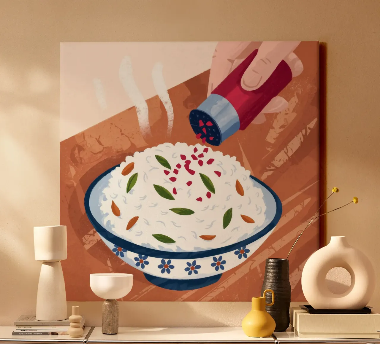 Flavorful Culinary Delight canvas with Floater frame by Timeless Huse