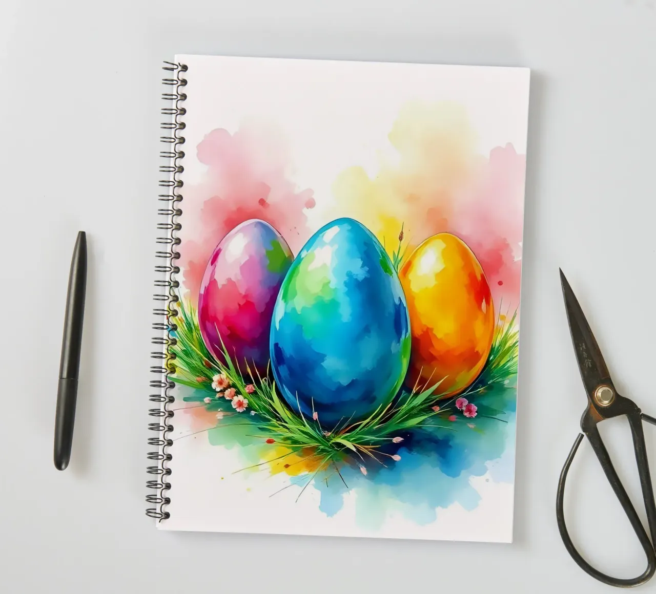 Easter_style_A_1 spiral notebook by Farb- und Blütenzauber by LK