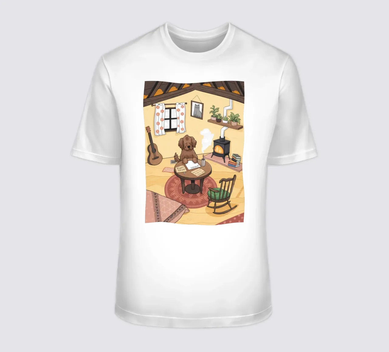 Accogliente rifugio creativo t-shirt da Timeless Huse