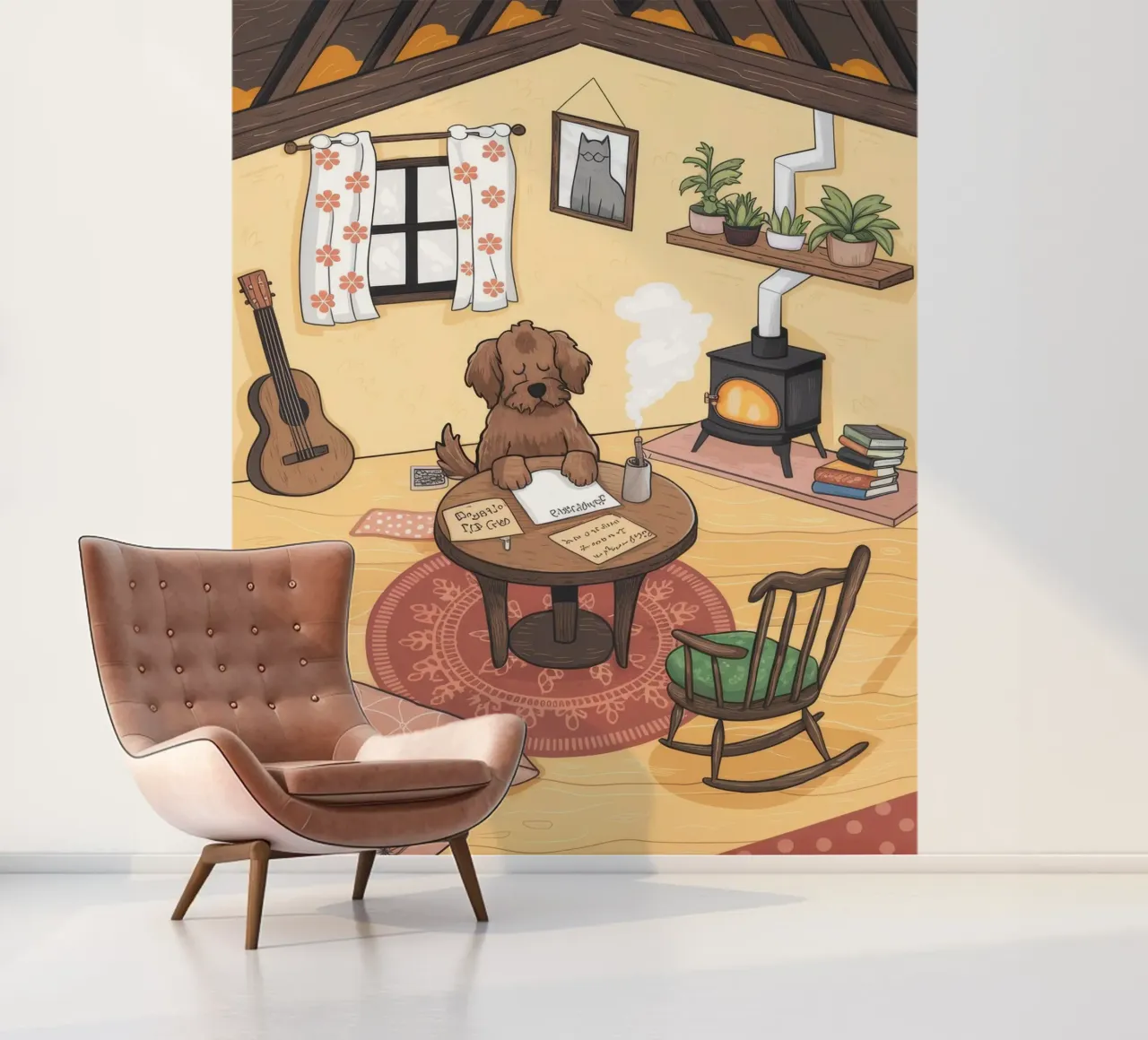 Cozy Creative Retreat photo wallpaper by Timeless Huse
